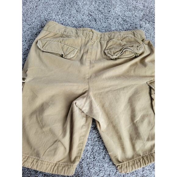 Abercrombie & Fitch Heavyweigh cargo shorts Men's Size 31 Beige Button fly Front - Picture 6 of 10